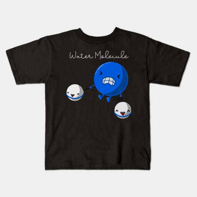 Water Molecule. keep H bonded Kids T-Shirt by labstud